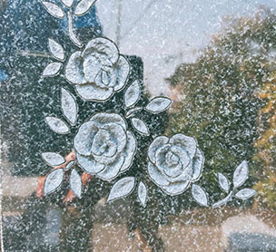 文字彫刻の加工手法