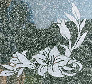 文字彫刻の加工手法